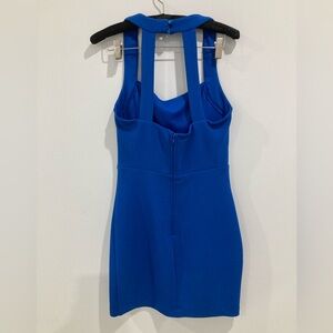 Sexy Blue Stretch Mini Dresd